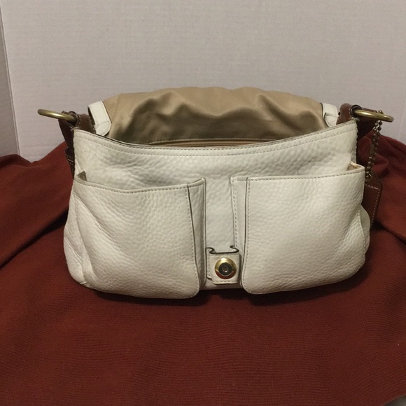 COACH Handbag Leather Pebble Cowhide Hobo 👜 - Picture 6 of 8